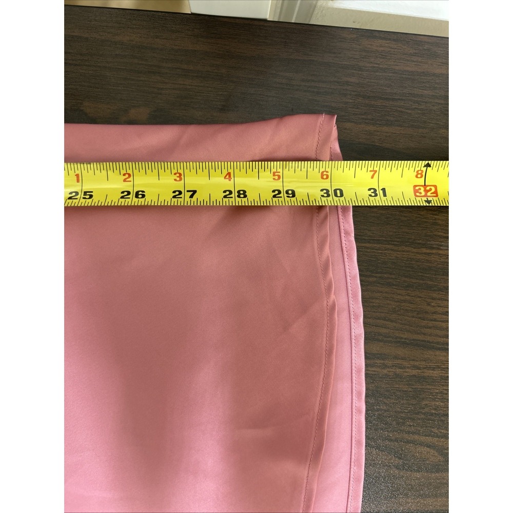 Pink Satin Slip Dress Size S Mini Spaghetti Strap Lingerie Style Y2K - Picture 9 of 9